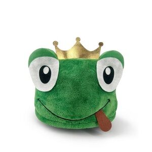 Hooded Blanket Green Frog Plush with Gold Crown by Target Bullseye Playground